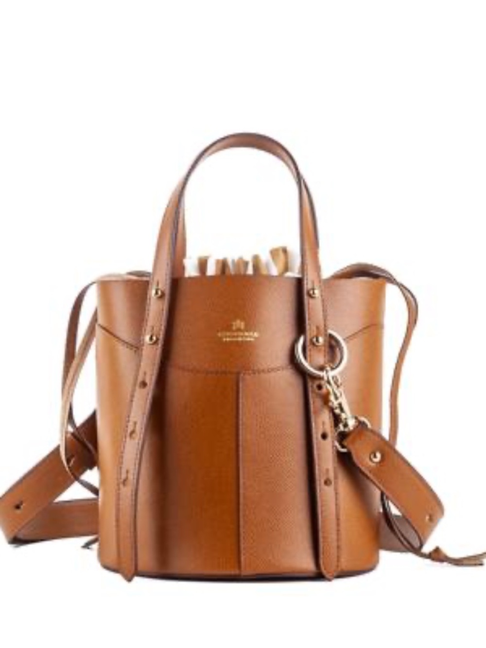 Cuoieria Fiorentina Leather Bucket Bag